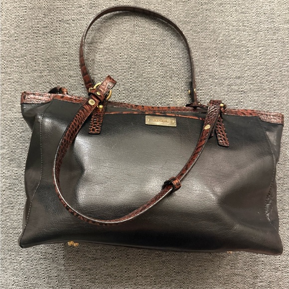 Brahmin Handbags - Brahmin Arno Tuscan black leather satchel